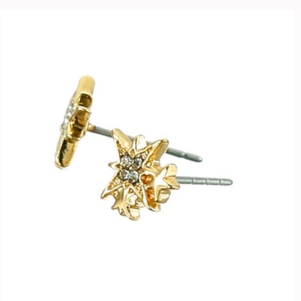 Rebecca Minkoff Goldtone STAR Stud Earrings NEW - Picture 3 of 7